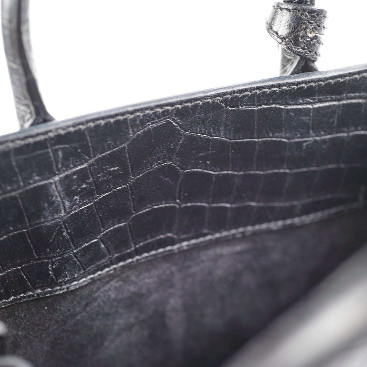 Saint Laurent Nano Sac De Jour Embossed Black