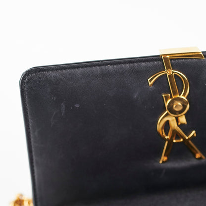 Saint Laurent Vicky Crossbody Bag Black