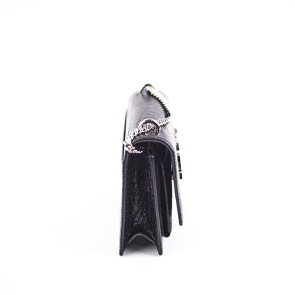 Saint Laurent Sunset Mini Corc Embossed Black