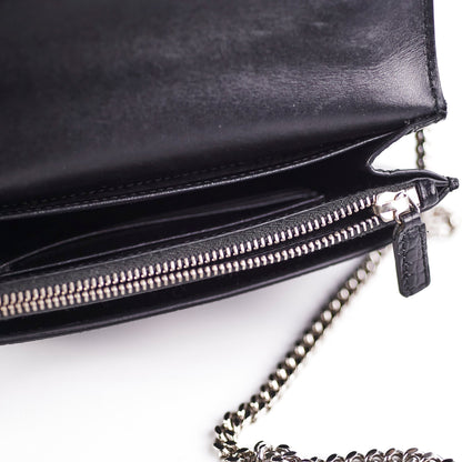 Saint Laurent Sunset Mini Corc Embossed Black
