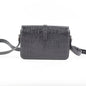 Saint Laurent Black Croc Embossed Crossbody