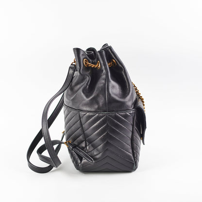 Saint Laurent Joe Quilted Backpack Black