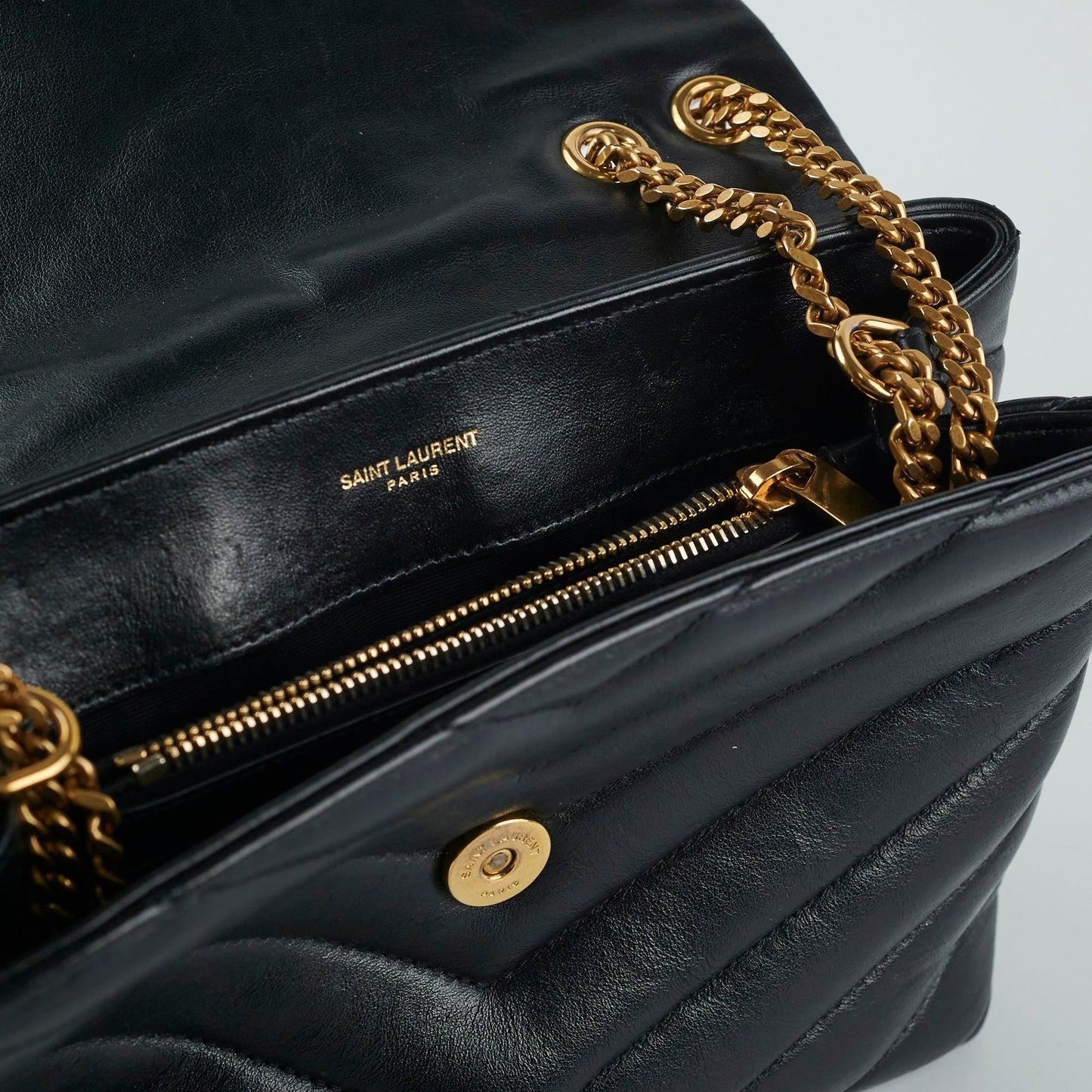 Saint Laurent Small Lou Lou Black Shoulder Bag