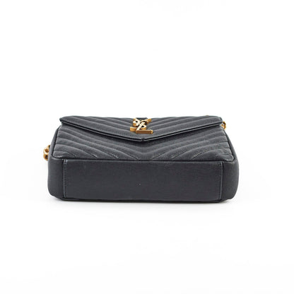 Saint Laurent College Black Shoulder Bag Black