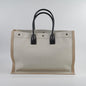 Saint Laurent Rive Gauche Tote Cream