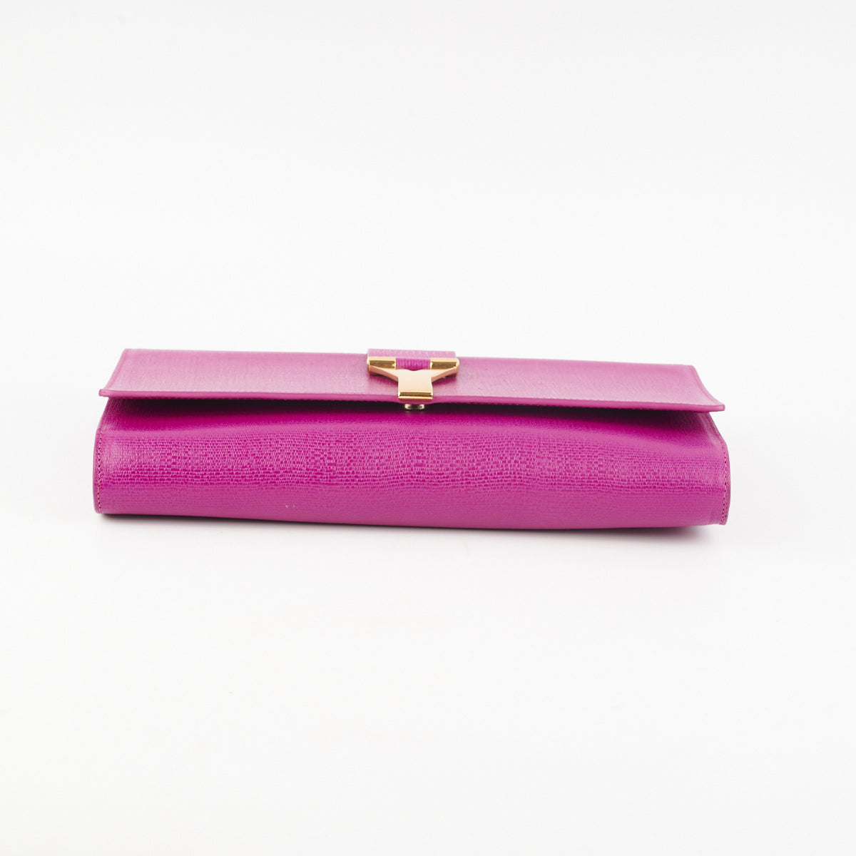 Item 30 - Saint Laurent Y Clutch Fuchsia