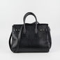 Saint Laurent Crocodile Embossed Calfskin Black