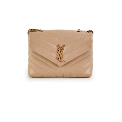 Saint Laurent Lou Beige Handbag Beige