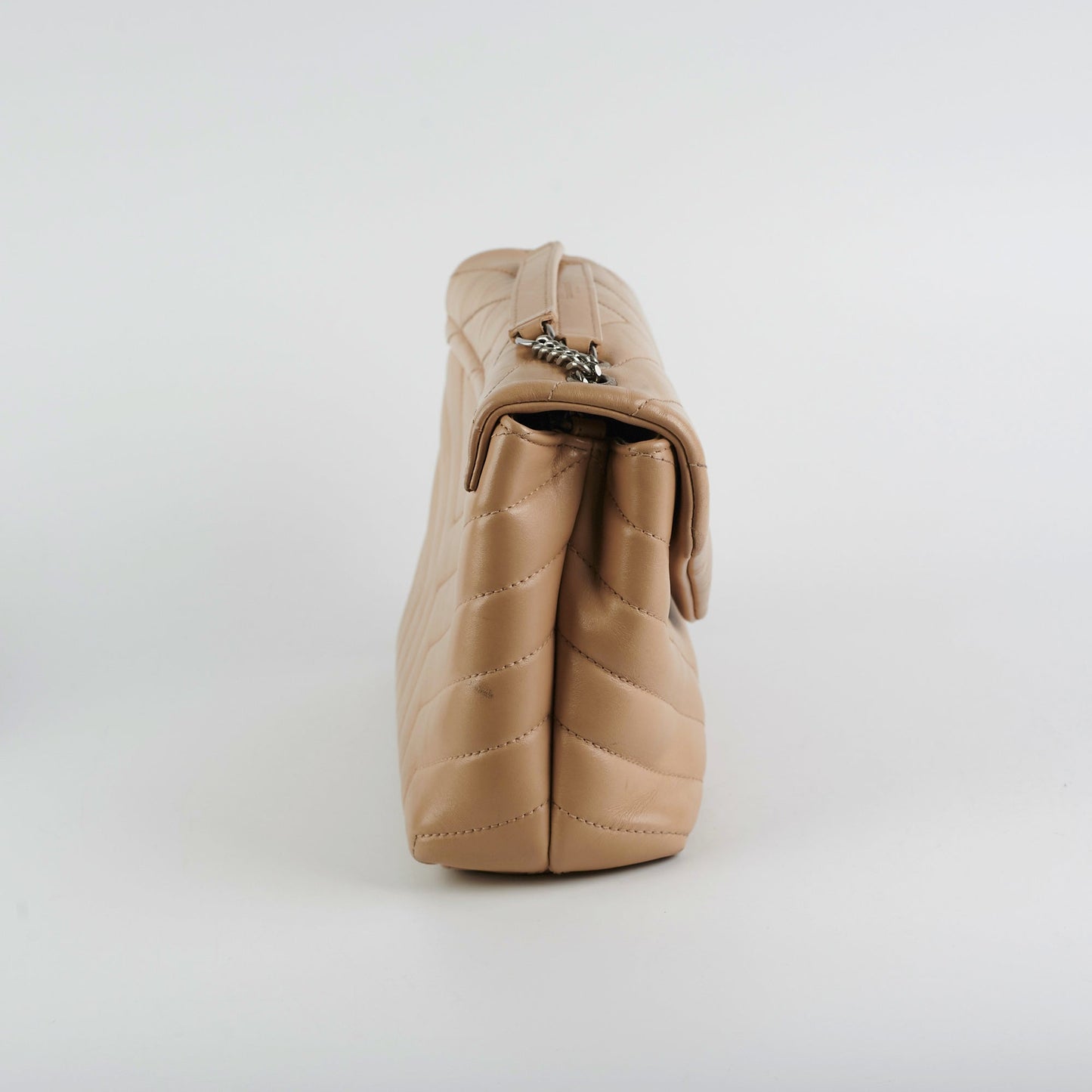 Saint Laurent Small Loulou Beige