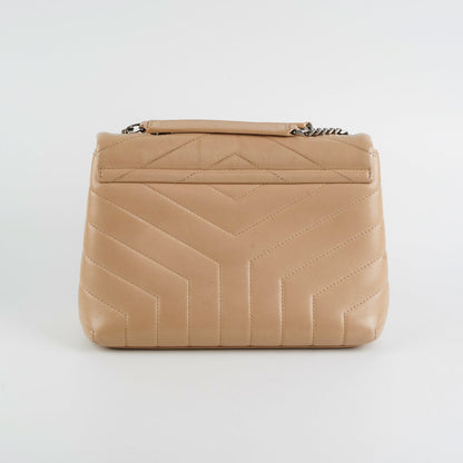 Saint Laurent Small Loulou Beige