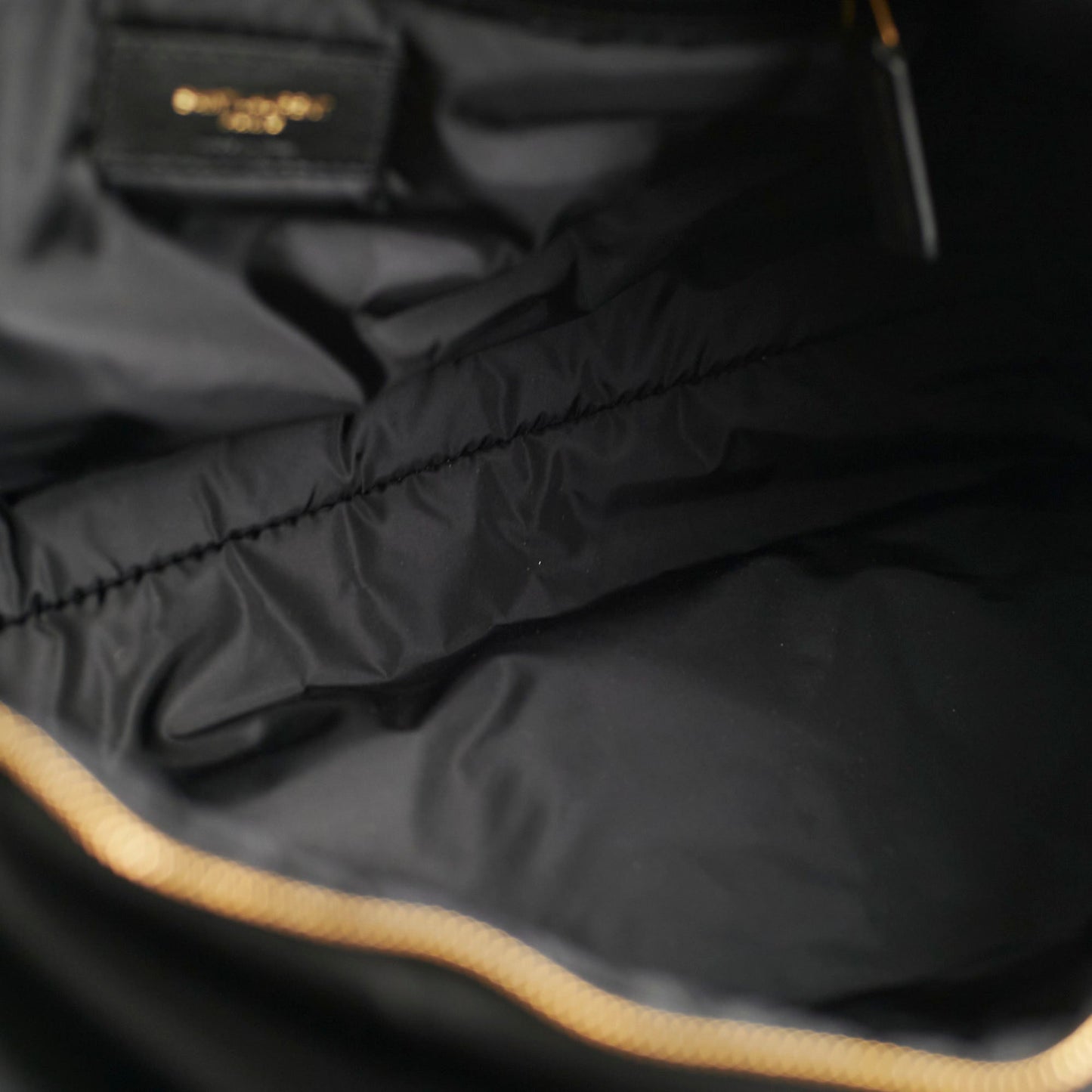 Saint Laurent Gloria Quilted Nylon Tote Black