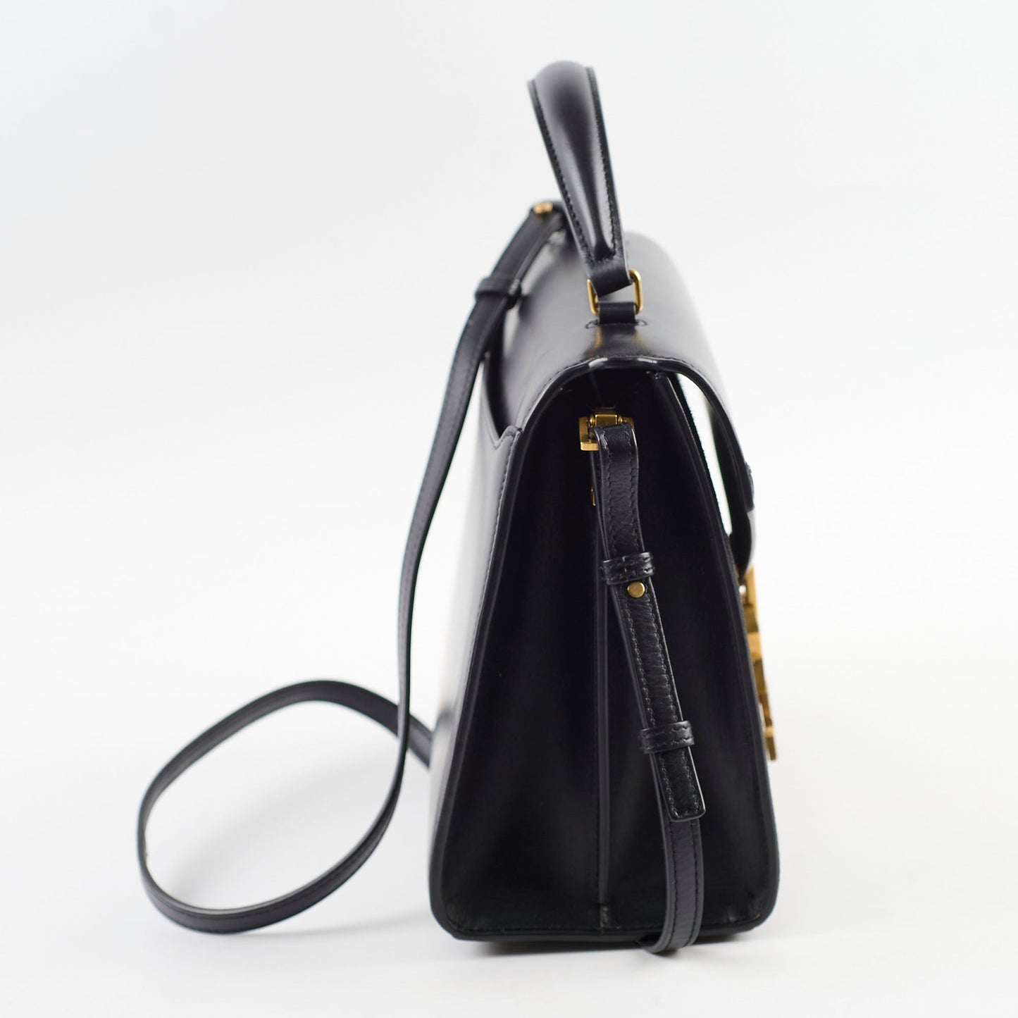 Saint Laurent Medium Cassandra Bag Black