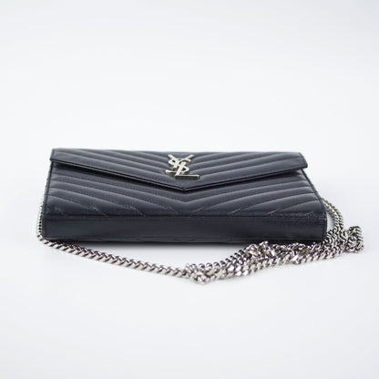 Saint Laurent Envelope Black Crossbody Bag