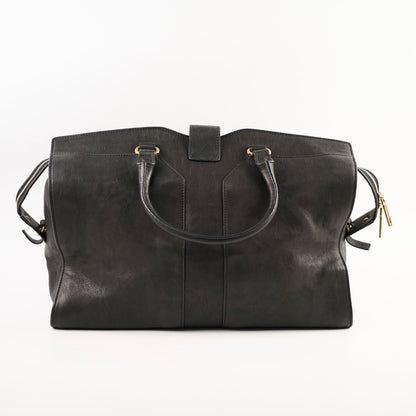 Saint Laurent Luxury Leather Black Tote Bag Black