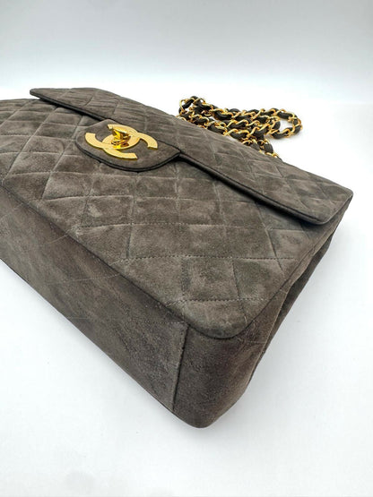 Chanel Series 3 Suede Maxi Flap Bag