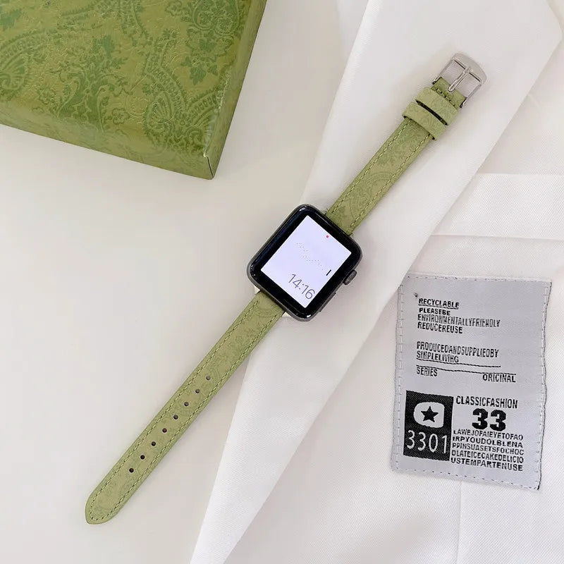 Gucci Leather Watch Band for Apple Watches