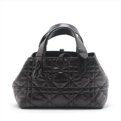 Christian Dior Black Macrocannage Leather Small Toujours Bag [Clearance Sale]
