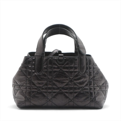 Christian Dior Black Macrocannage Leather Small Toujours Bag [Clearance Sale]