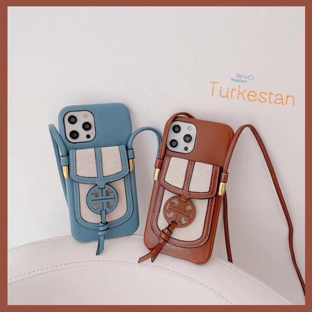 Designer Iphone Crossbody Case With Card Slot For Iphone 11 12 13 14 Pro Max / Series / 18 Pro / 18 Pro Max