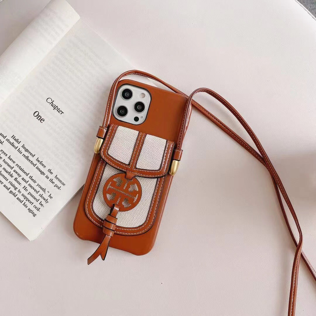 Designer Iphone Crossbody Case With Card Slot For Iphone 11 12 13 14 Pro Max / Series / 18 Pro / 18 Pro Max