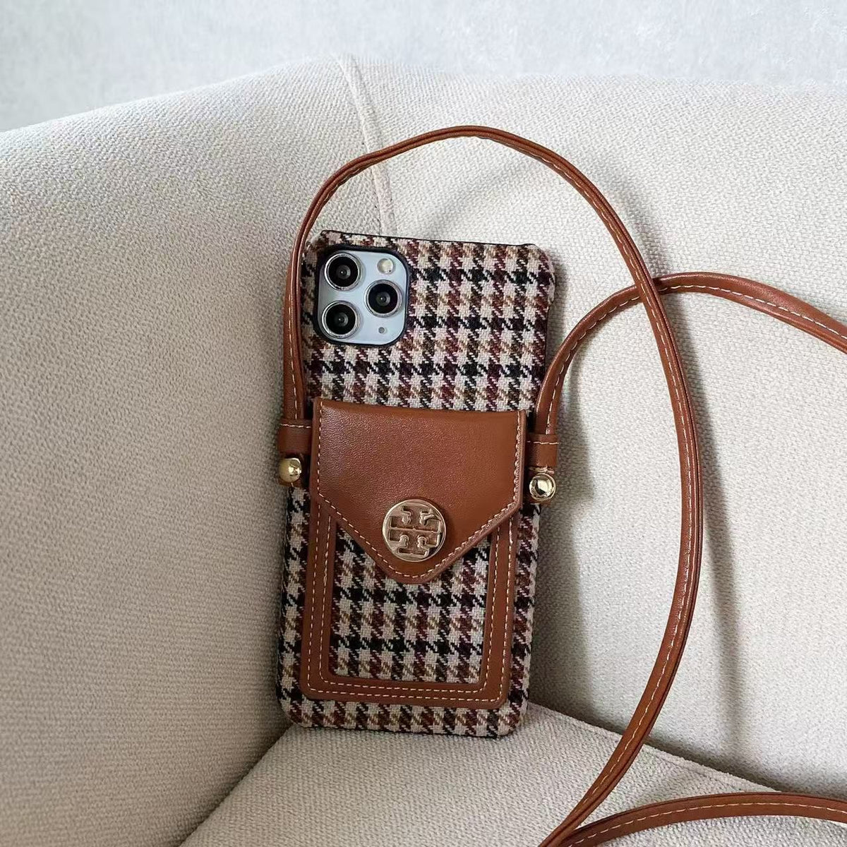 Tb Crossbody Phone Case Card Holder For Iphone Series / 18 Pro / 18 Pro Max