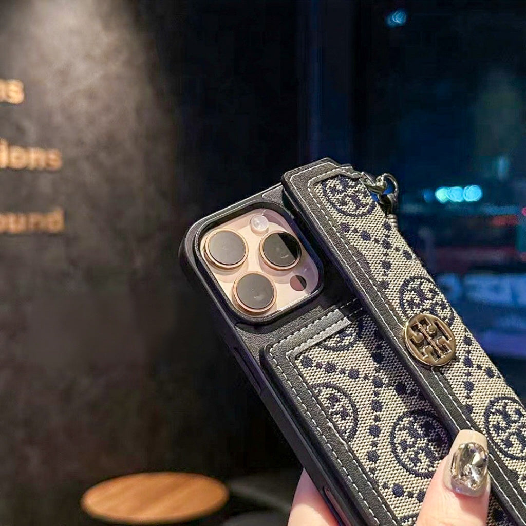Tory Burch Iphone Wallet Case For 12-17 Pro Max Plus Air / 18 Pro / 18 Pro Max