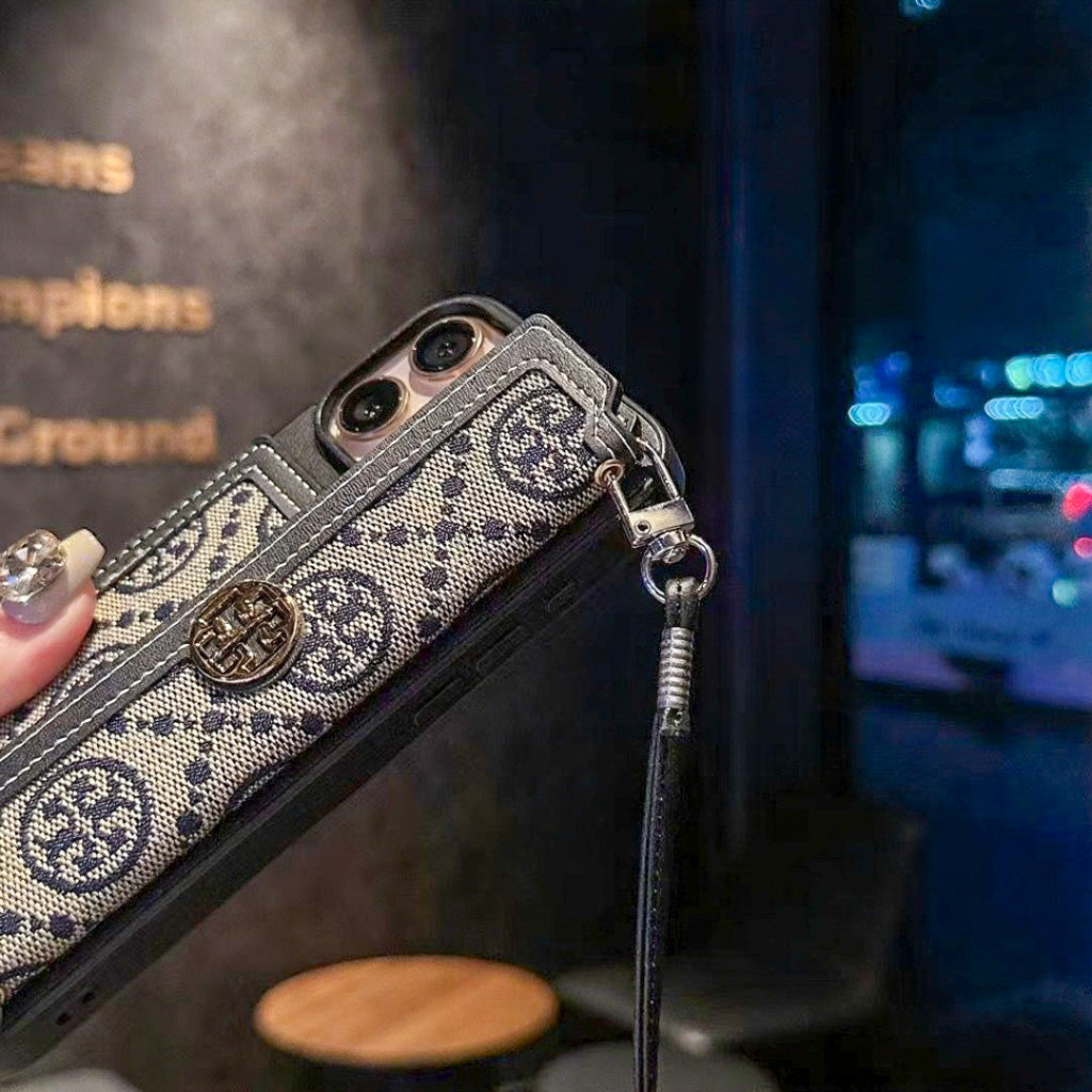 Tory Burch Iphone Wallet Case For 12-17 Pro Max Plus Air / 18 Pro / 18 Pro Max