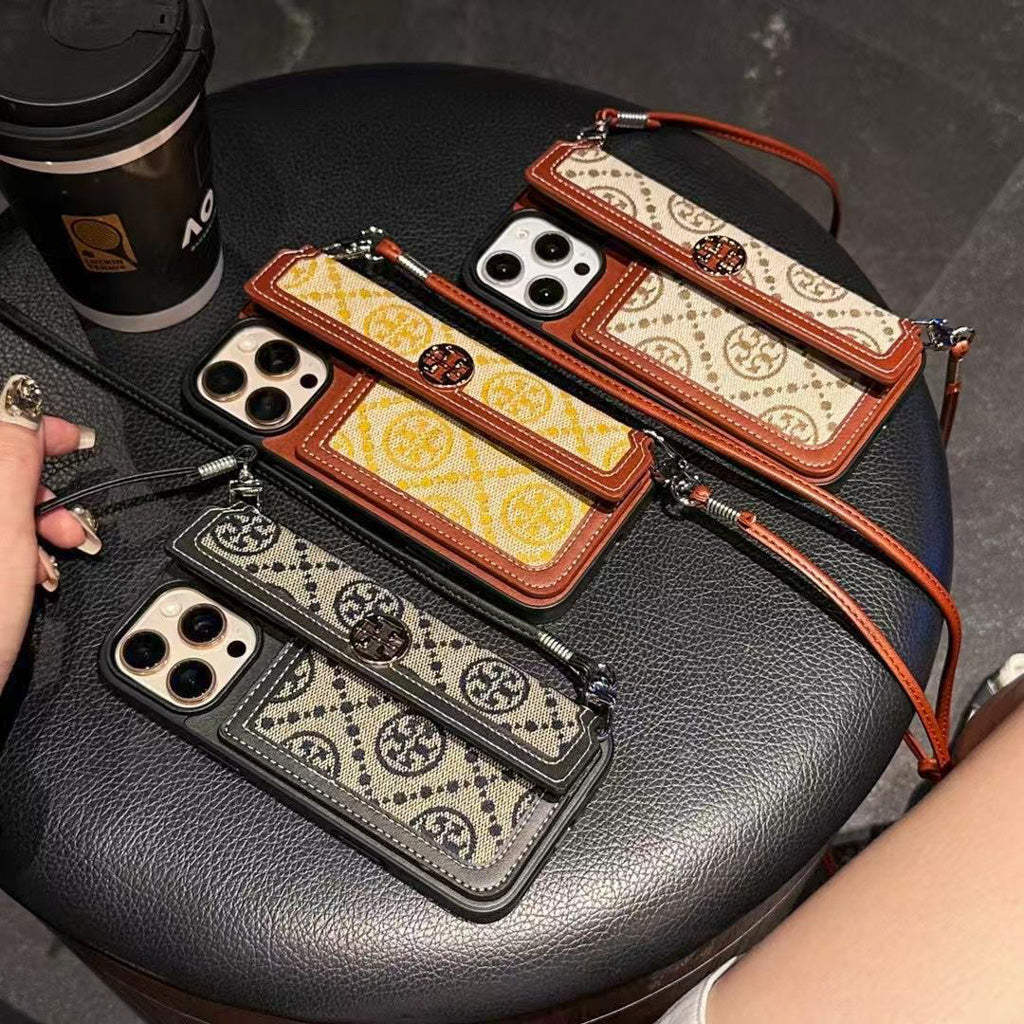 Tory Burch Iphone Wallet Case For 12-17 Pro Max Plus Air / 18 Pro / 18 Pro Max