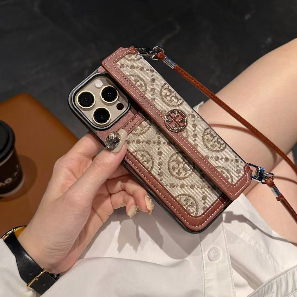 Tory Burch Iphone Wallet Case For 12-17 Pro Max Plus Air / 18 Pro / 18 Pro Max