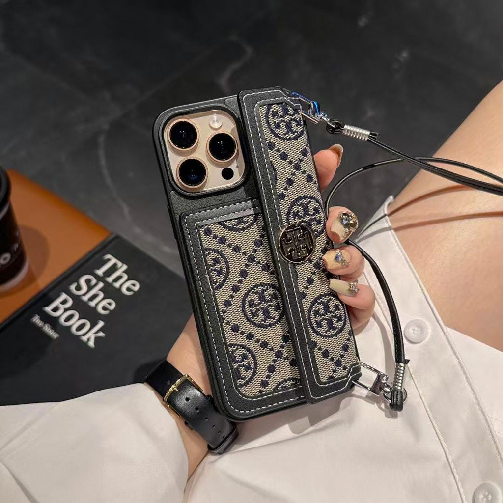 Tory Burch Iphone Wallet Case For 12-17 Pro Max Plus Air / 18 Pro / 18 Pro Max