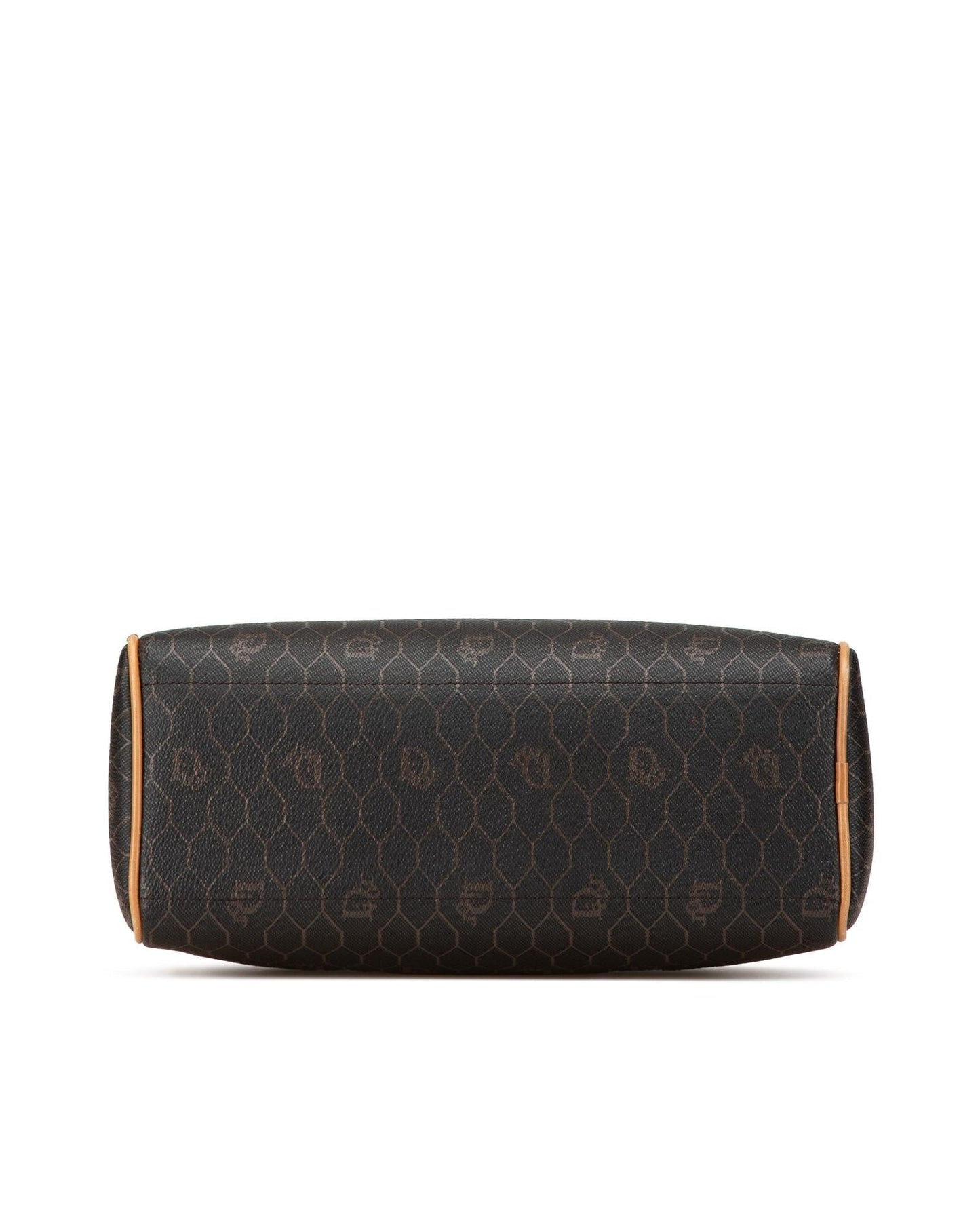 Honeycomb Coated Canvas Crossbody Bag with Leather Trim and Multiple Pockets