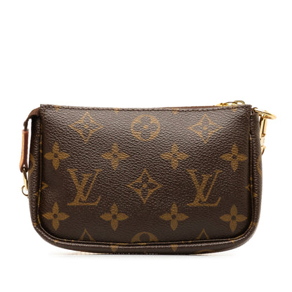 Brown Louis Vuitton Monogram Mini Pochette Accessoires Shoulder Bag