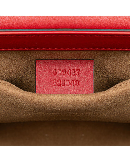 Small Supreme Padlock Crossbody Bag with Chain Strap and Leather Flap