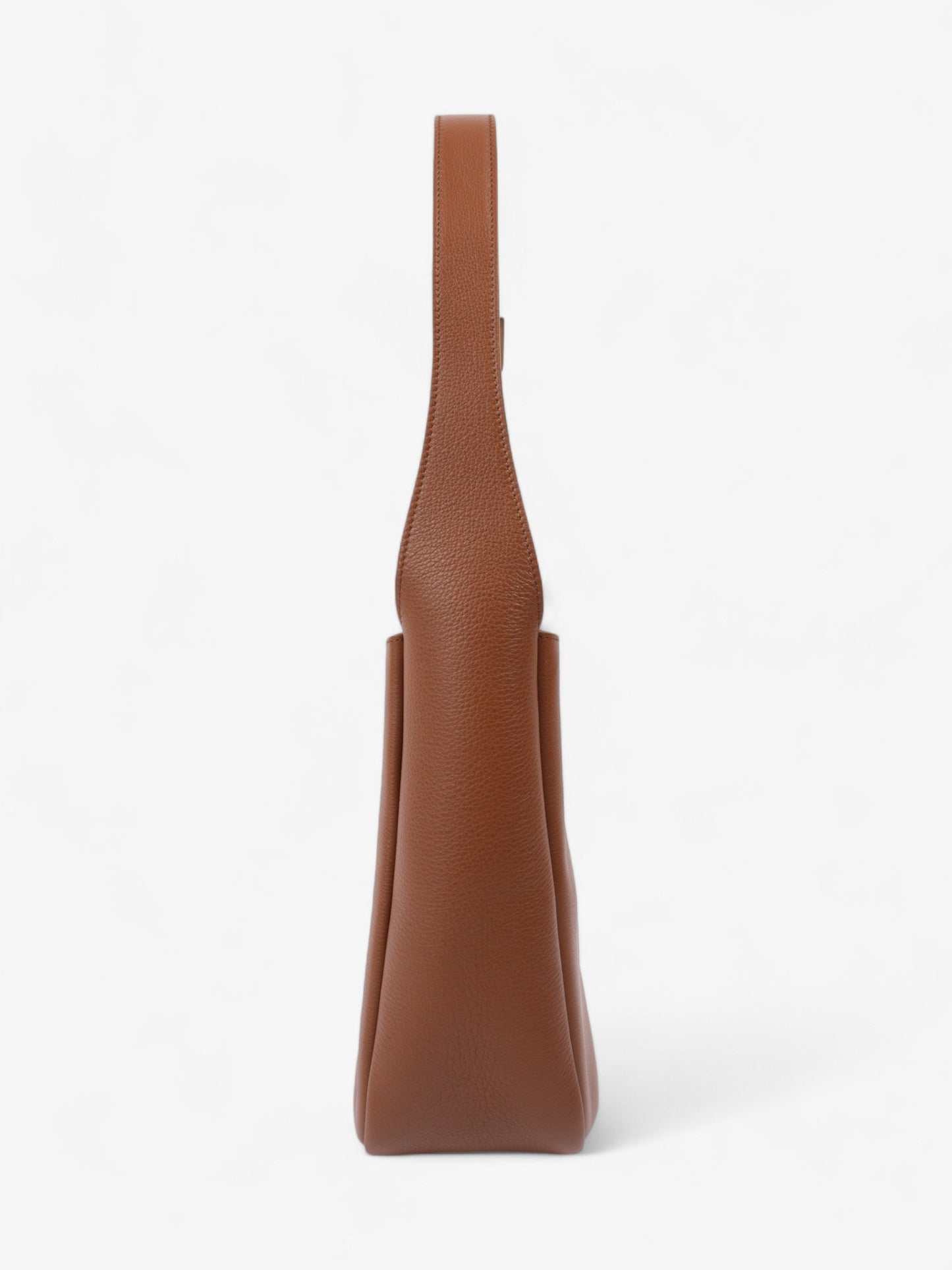 Saint Laurent Le 5 A 7 Hobo Brown Leather Small