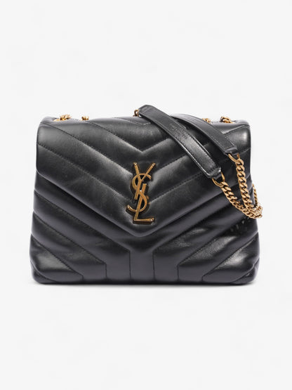 Saint Laurent Loulou Black Calfskin Leather Small