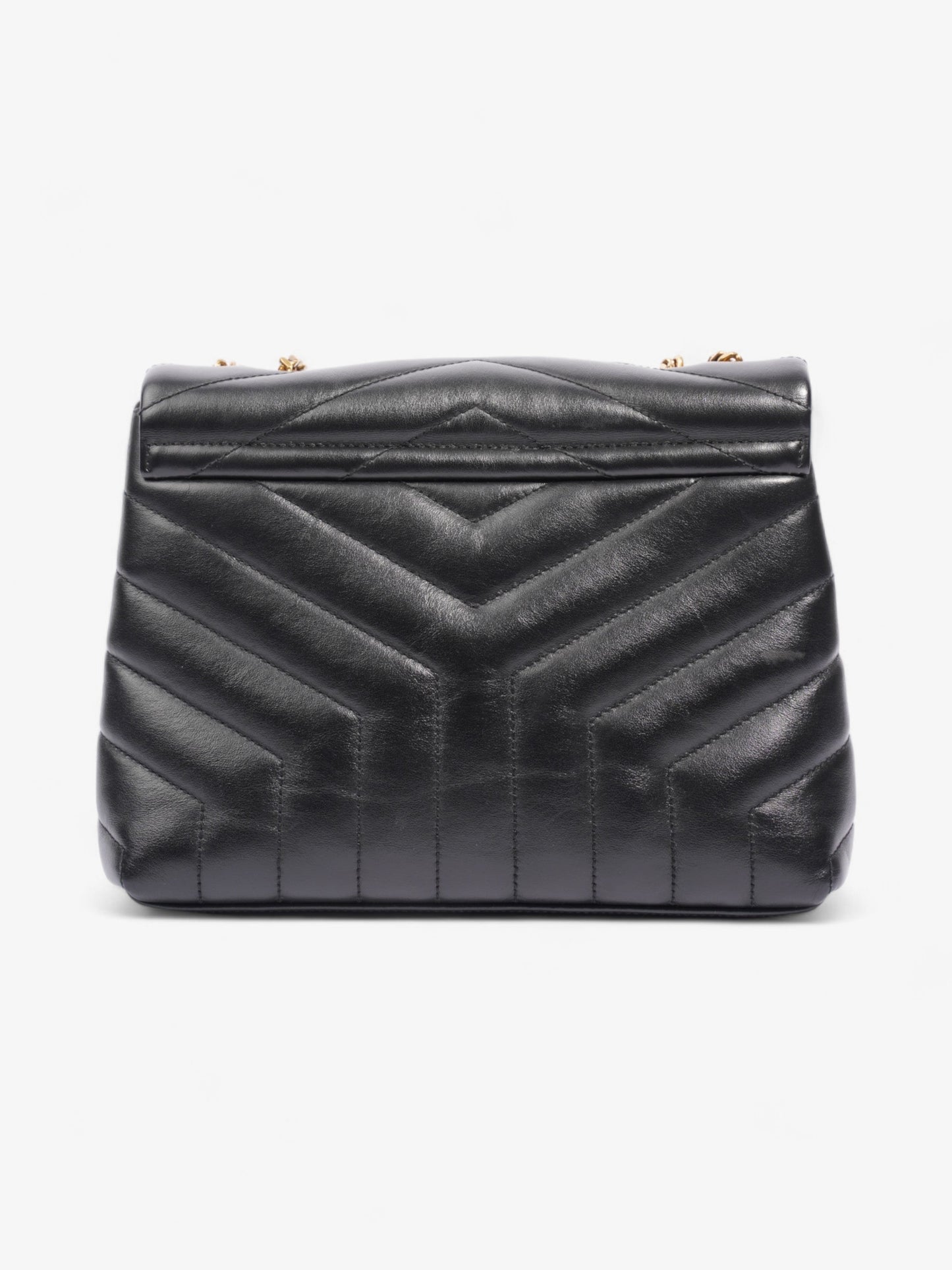 Saint Laurent Loulou Black Calfskin Leather Small