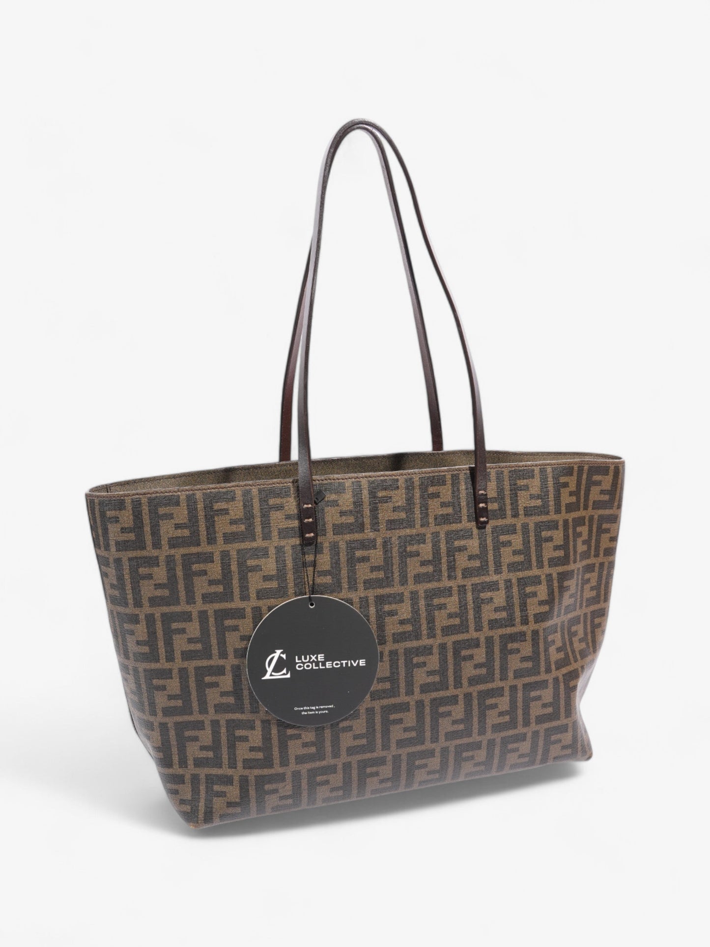 Fendi Tote Canvas Black Tote Bag Canvas