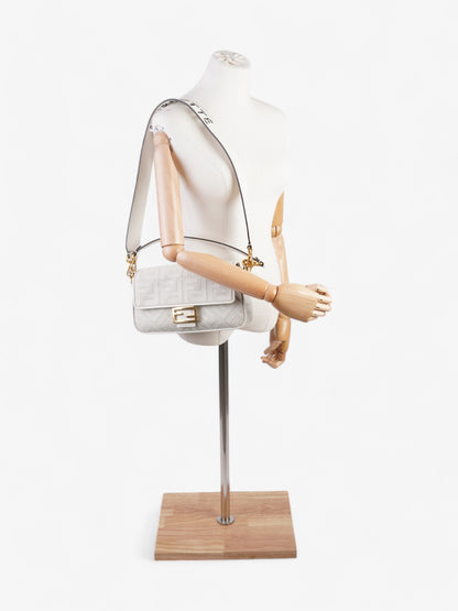 Fendi Baguette White Shoulder Bag