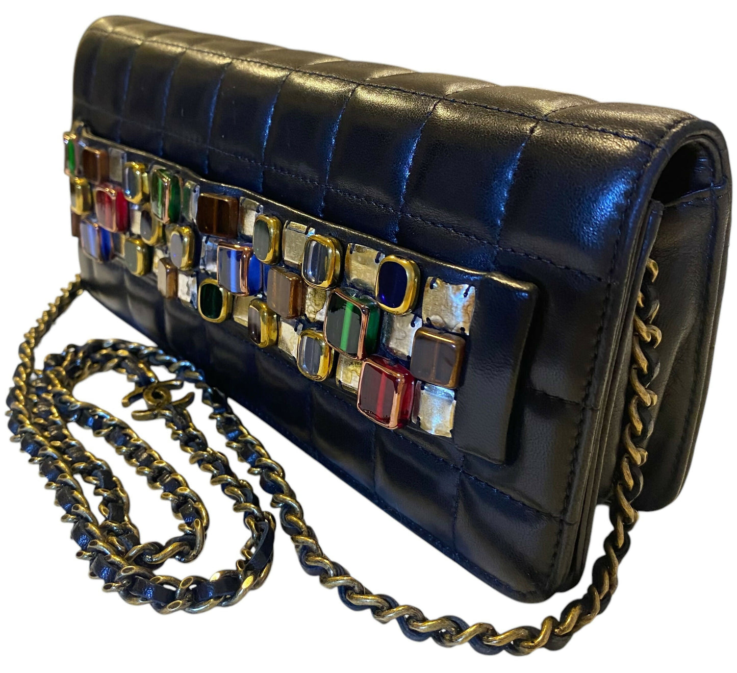 Chanel Luxury Lambskin Black Clutch Style 2