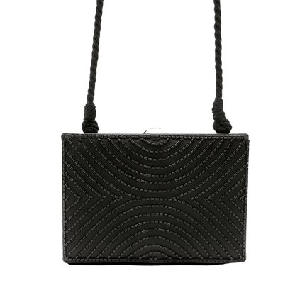 Chanel Black Beaded Mini Box Evening Bag