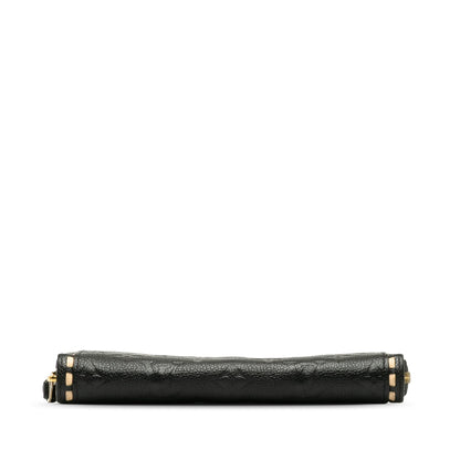 Black Louis Vuitton Monogram Empreinte Zippy Wallet