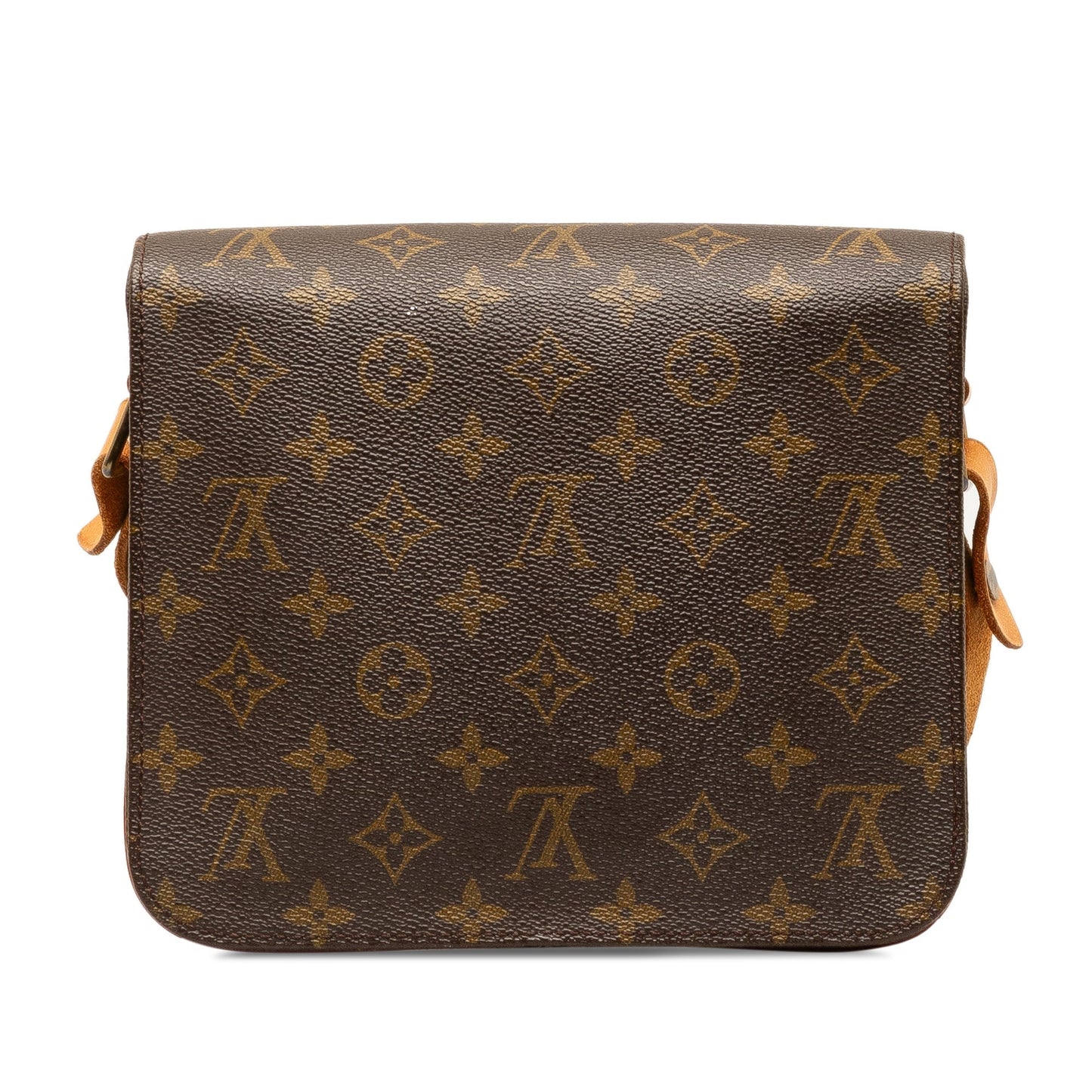 Brown Louis Vuitton Monogram Cartouchiere MM Crossbody Bag