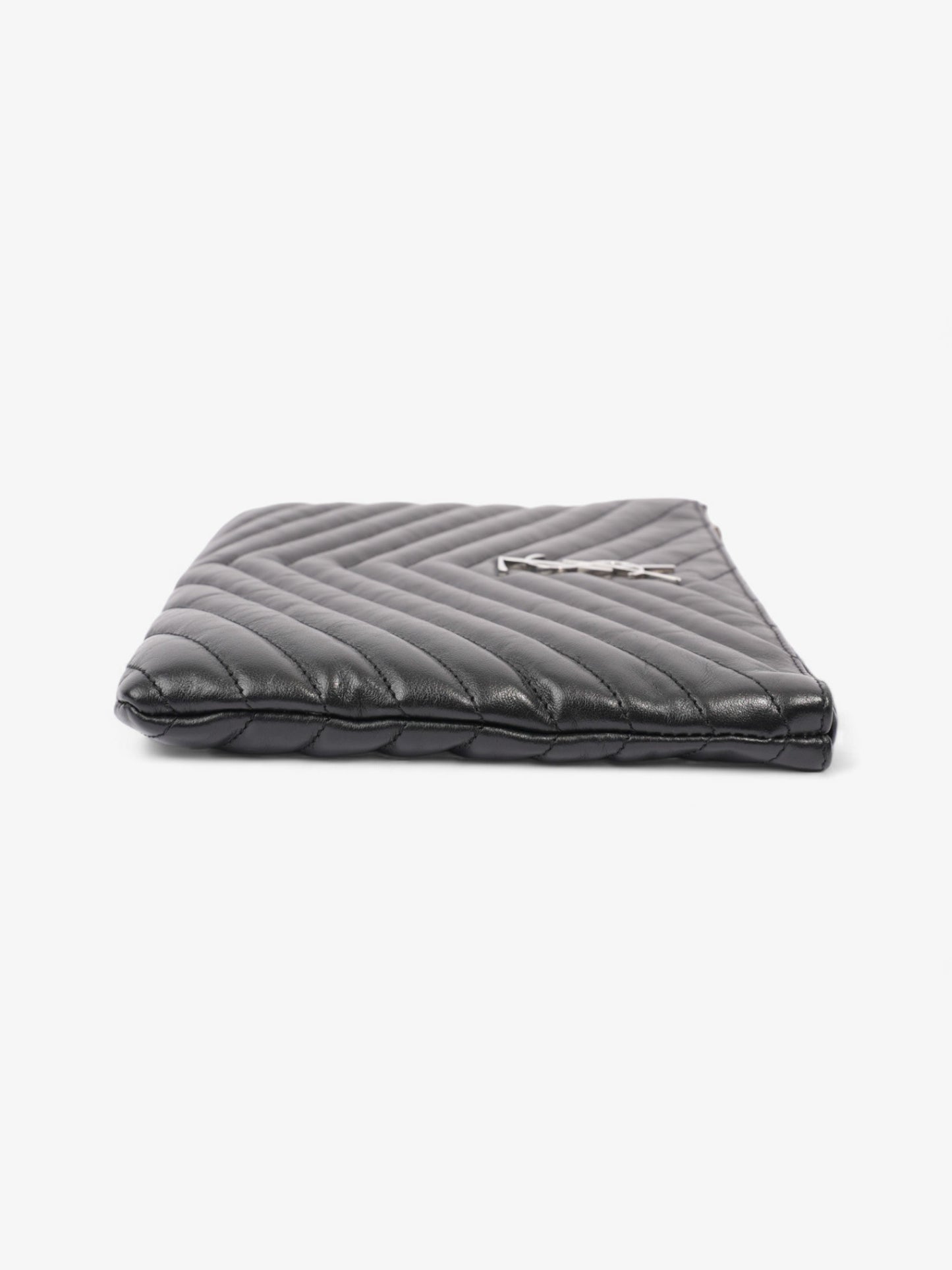 Saint Laurent Cassandre Pouch Black Matelasse Leather