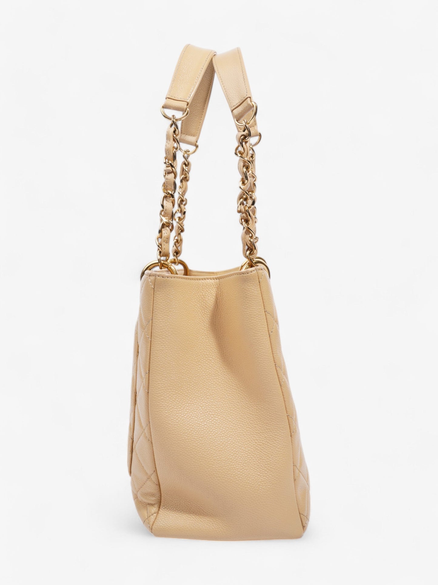Chanel Grand Shopping Tote Neutral Caviar Leather