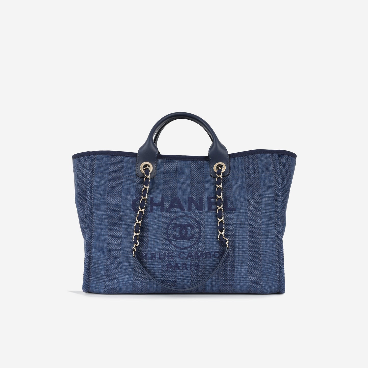 Chanel Cambon Leather Gold Tote Bag