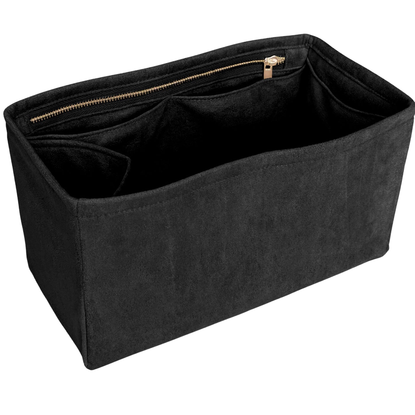 Organizer for [By The Way Selleria Medium, Fendi] Bag Insert (Velvet, Long Zip and Open Compartment)