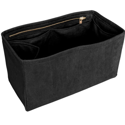 Organizer for [By The Way Selleria Large, Fendi] Bag Insert (Velvet, Long Zip and Open Compartment)