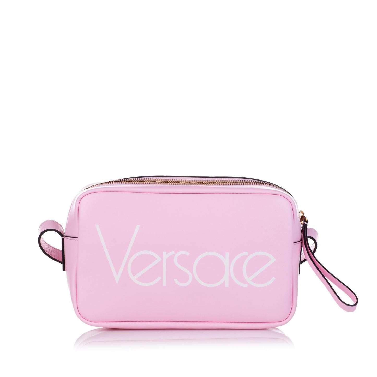 Versace Logo Leather Crossbody Bag