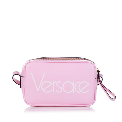 Versace Logo Leather Crossbody Bag