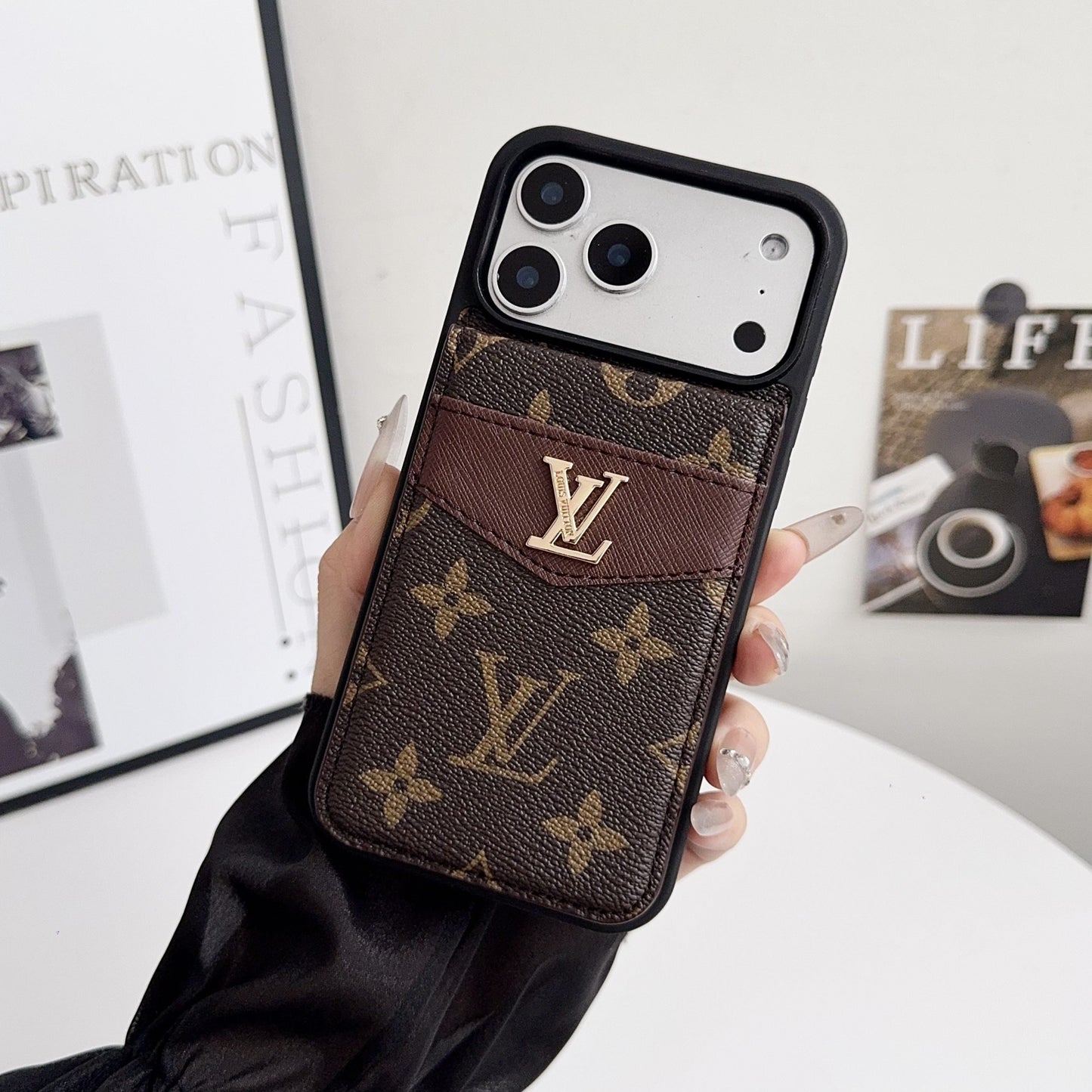 Louis Vuitton Card Holder iPhone Case for 17 Series